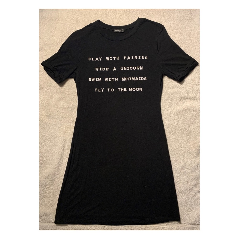 Cute Black Tshirt Dress